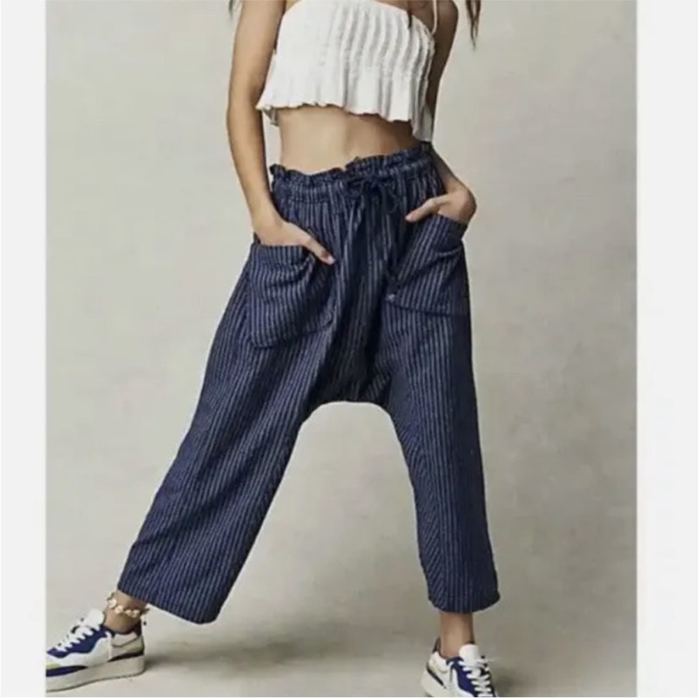FREE PEOPLE Runyon Oversized Stripe Pants NWOT
